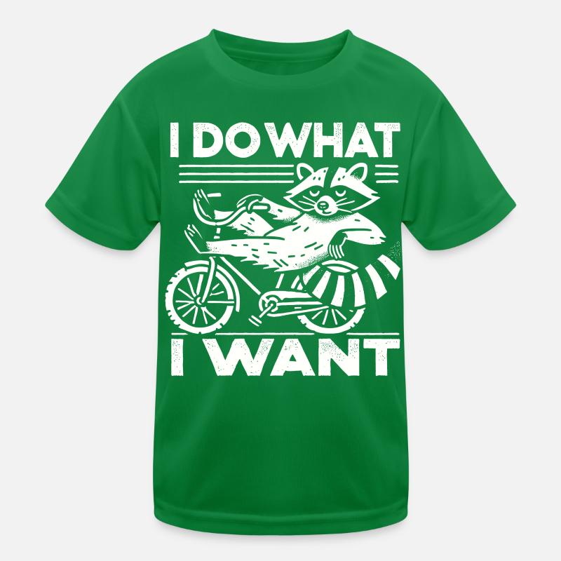 Conception de raton laveur de vélo avec un dicton effronté T-shirt sport Enfant