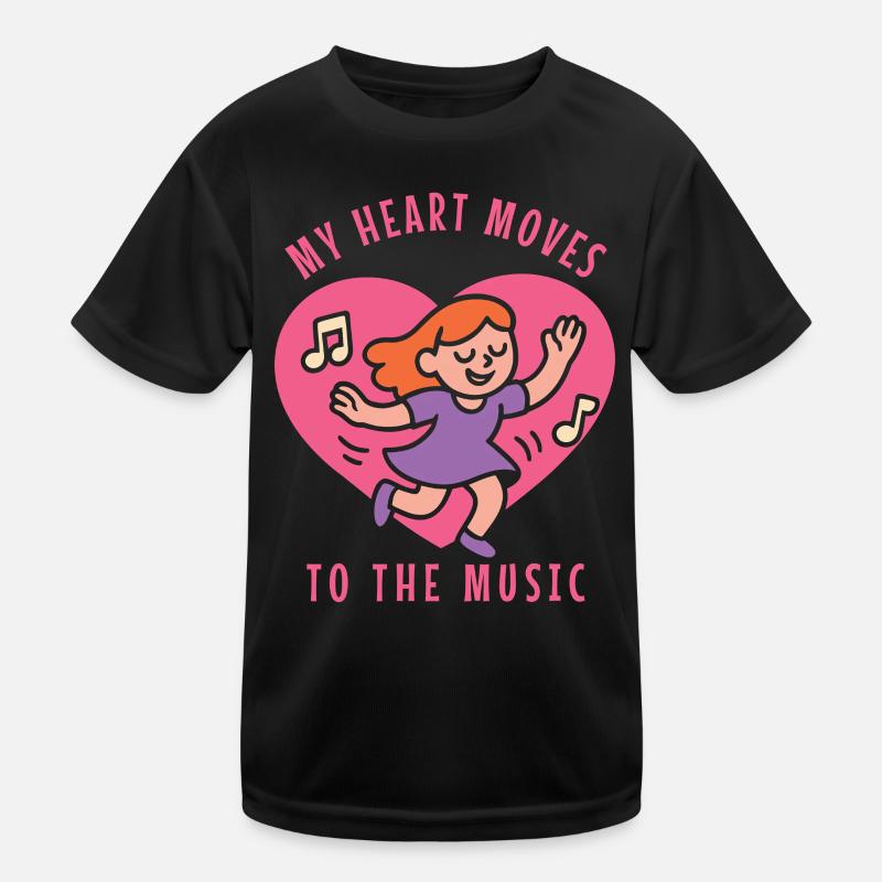 Mon cœur se met à la danse de ballet musicale T-shirt sport Enfant