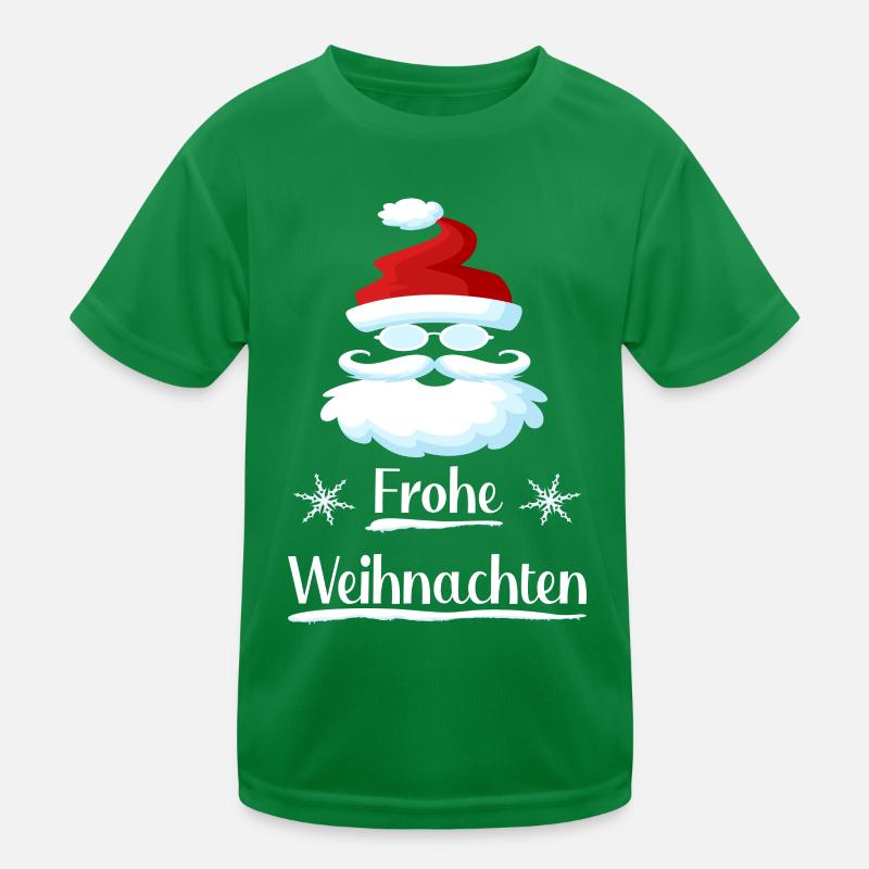 Weihnachtsmann Fröhlich Kinder Funktions-T-Shirt