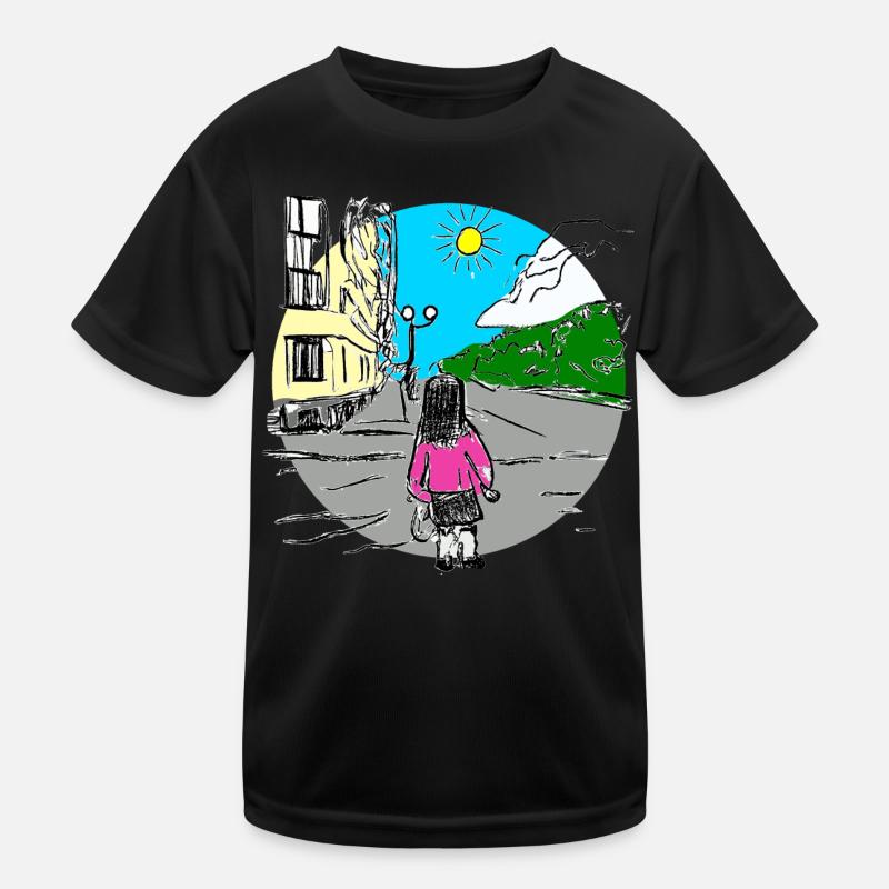 Fille dans la rue T-shirt sport Enfant