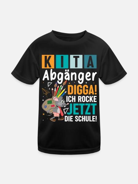 Kindergarten Daycare Leavers 2024 - Kids Functional T-Shirt - black - Front