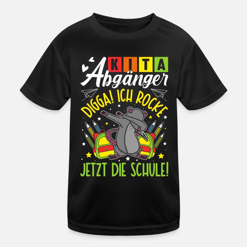 Kita Abgänger DIGGA ich rocke jetzt die Schule Kinder Funktions-T-Shirt
