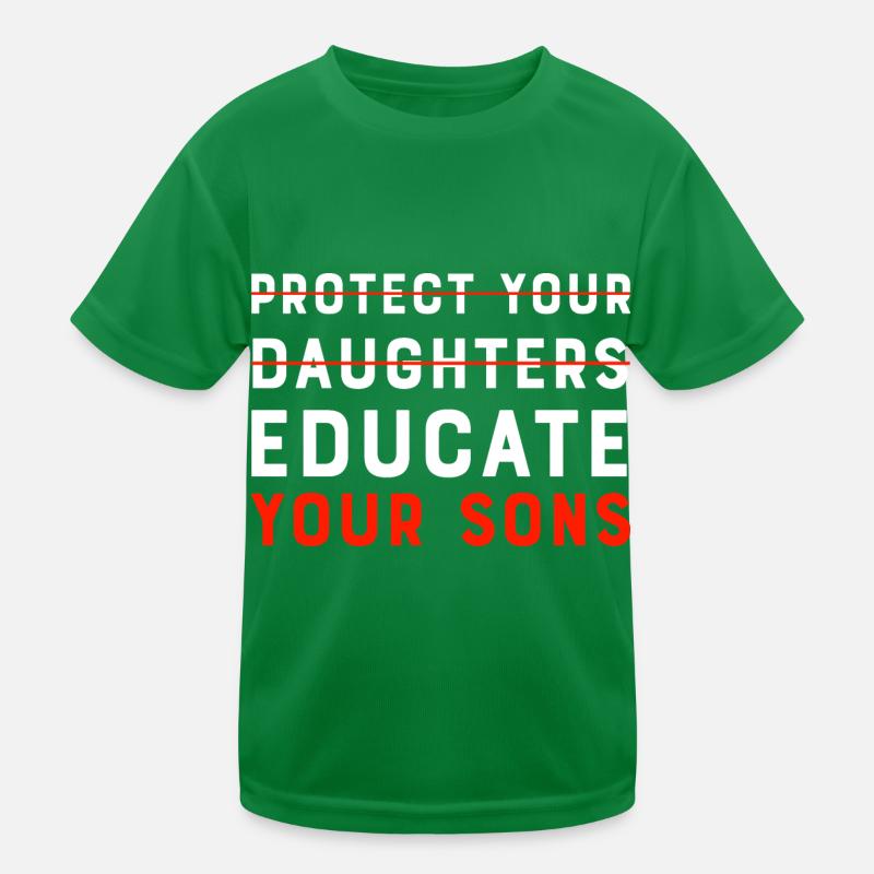 Educate your Son Kids Functional T-Shirt