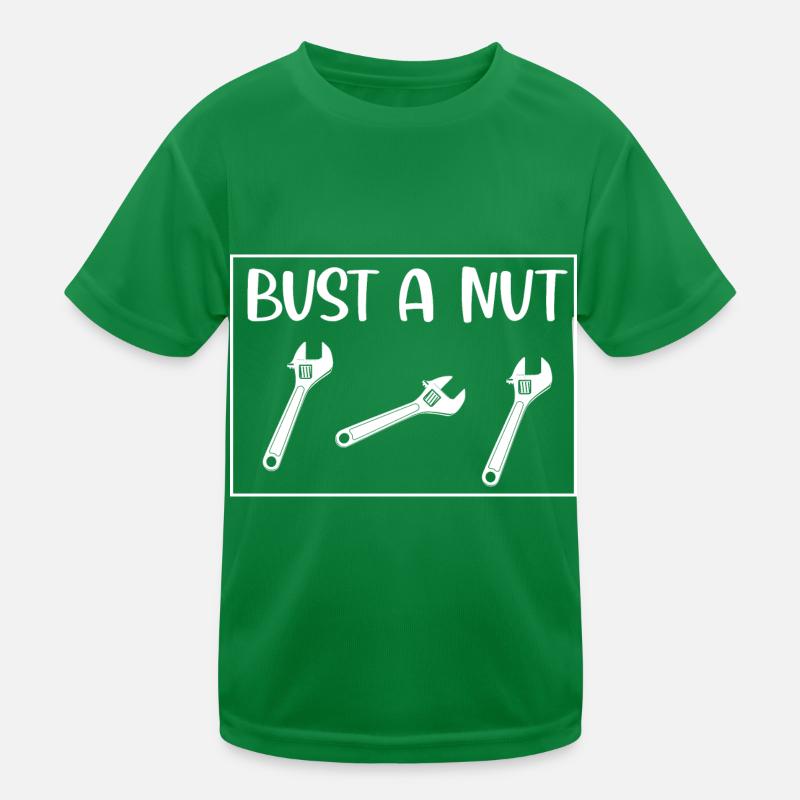 Bust a Nut Handwerker Kinder Funktions-T-Shirt