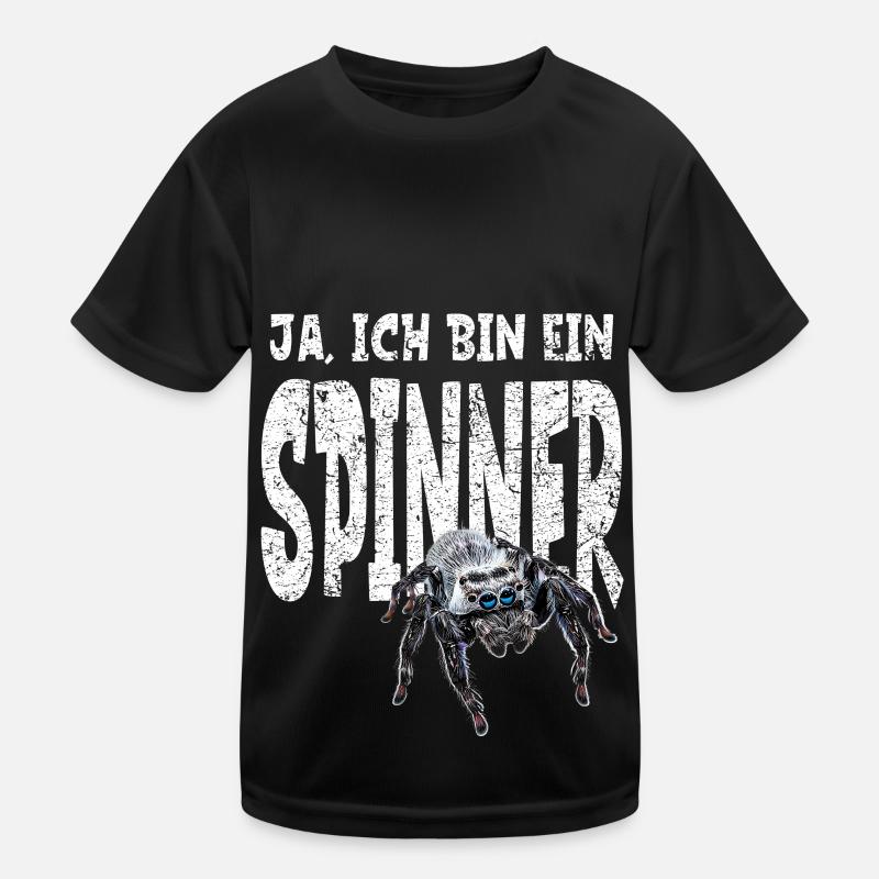 Lustiges Spinnen Halter Geschenk witziger Spruch Kinder Funktions-T-Shirt