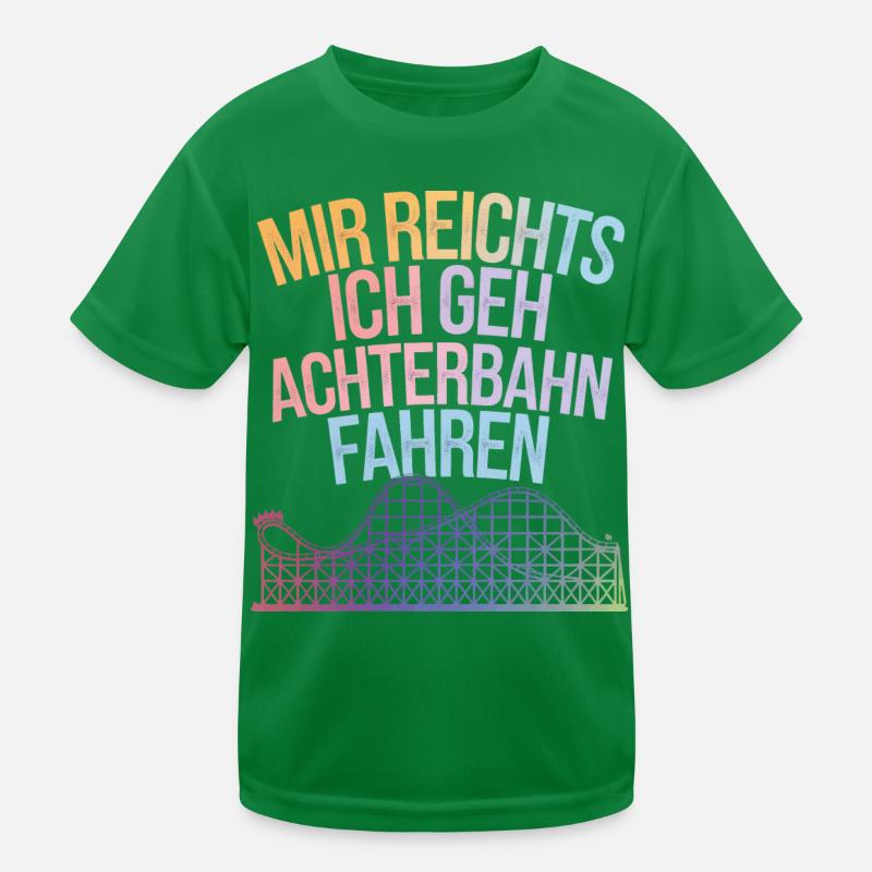 Achterbahn Freizeitpark Roller Coaster Kinder Funktions-T-Shirt