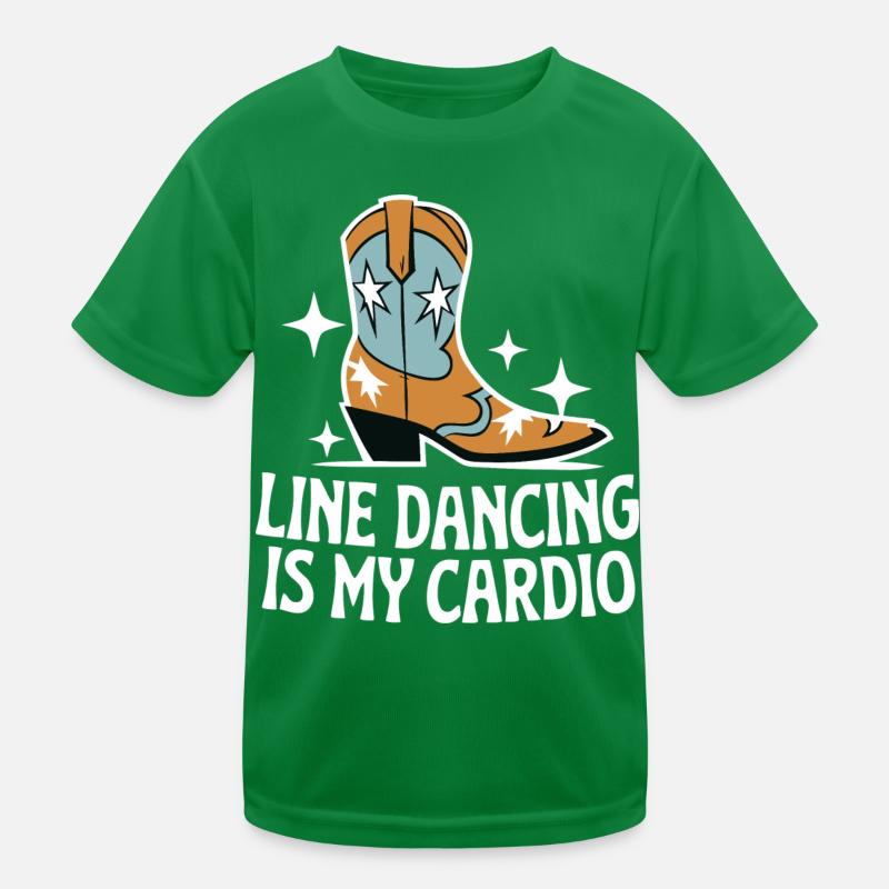 Line Dancing Tanzen Tänzer Kinder Funktions-T-Shirt