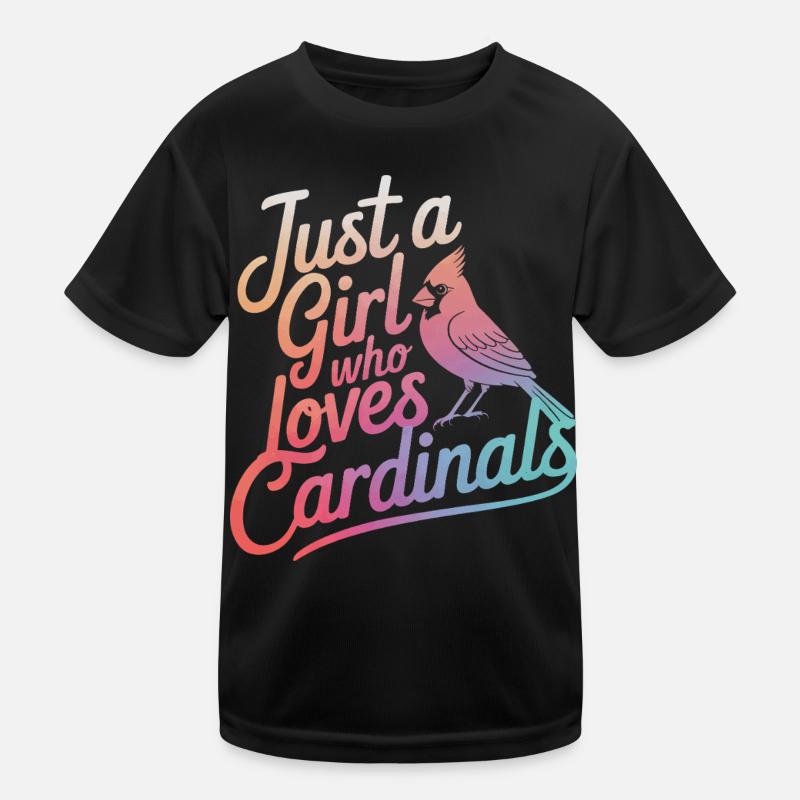 Kardinal Rotkardinal Vogel Roter Kardinal Kinder Funktions-T-Shirt