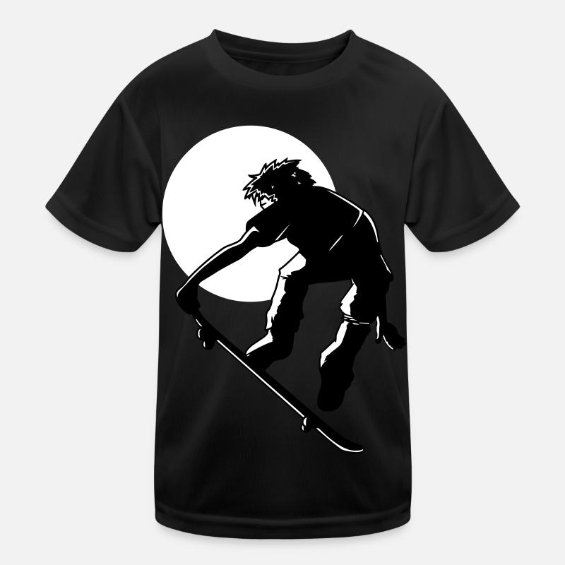 skater Kinder Funktions-T-Shirt