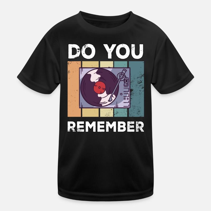 Vinyl Vintage Retro Record Player Kids Functional T-Shirt
