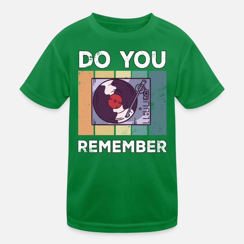 Lecteur de disques rétro vintage vinyle T-shirt sport Enfant