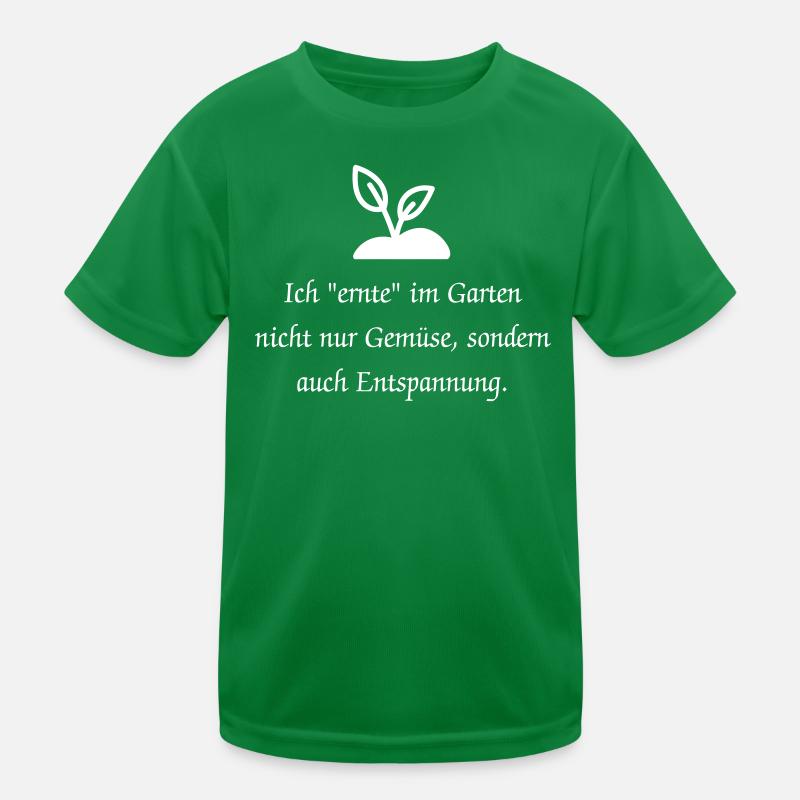 Lusitger Garten Spruch Kinder Funktions-T-Shirt