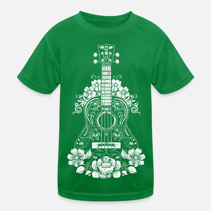 Ukulele Comic Style Kids Functional T-Shirt