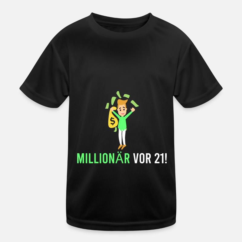 Millionär vor 21! Kinder Funktions-T-Shirt