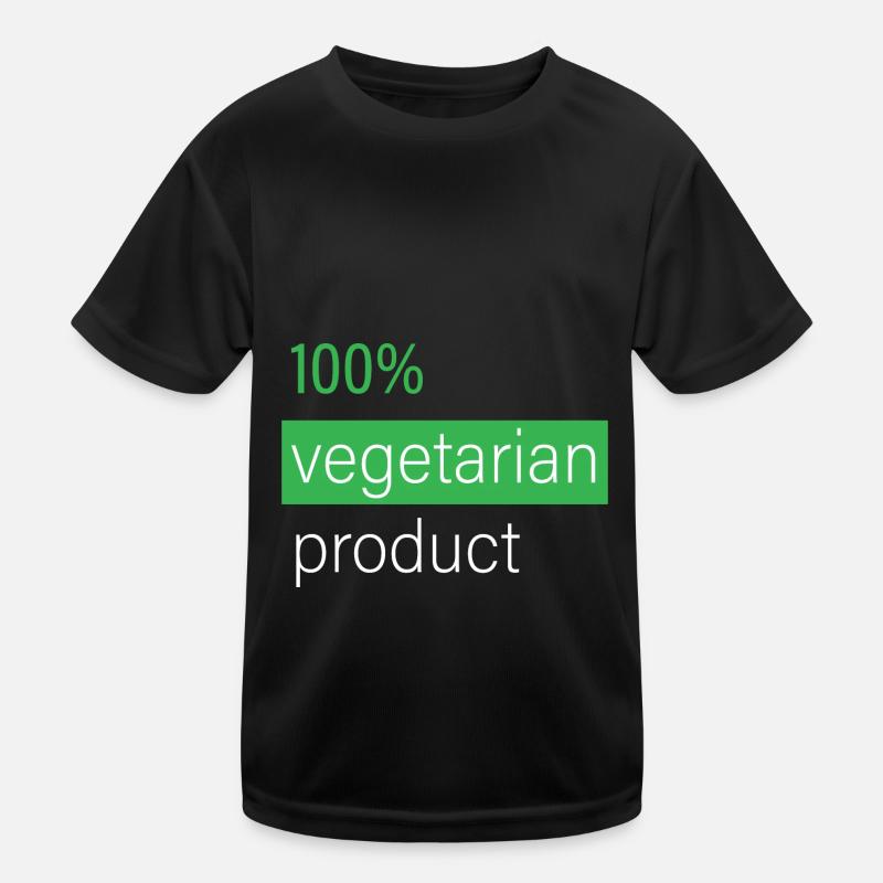 100% vegetarian product Kids Functional T-Shirt