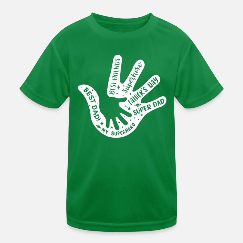 Main dans la main heureuse de jour de père T-shirt sport Enfant