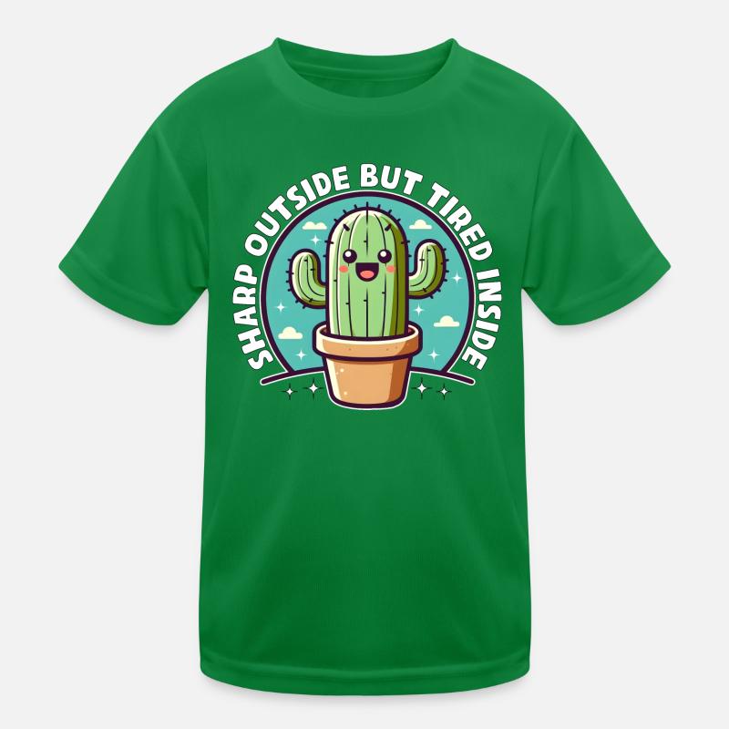 SHARP OUTSIDE BUT TIRED INSIDE Kids Functional T-Shirt