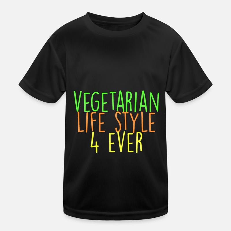 vegetarische Lebensweise 4 ever Kinder Funktions-T-Shirt