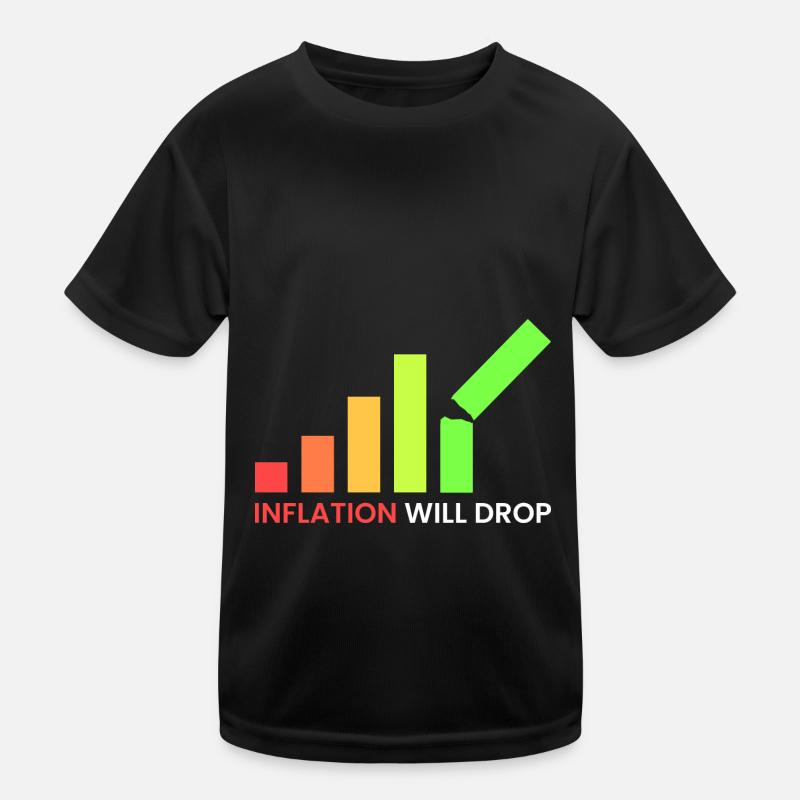 inflation will fall Kids Functional T-Shirt