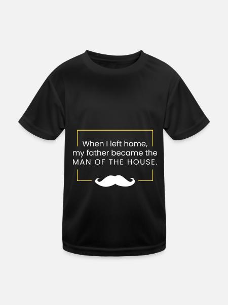 When I left home - Kids Functional T-Shirt - black - Front