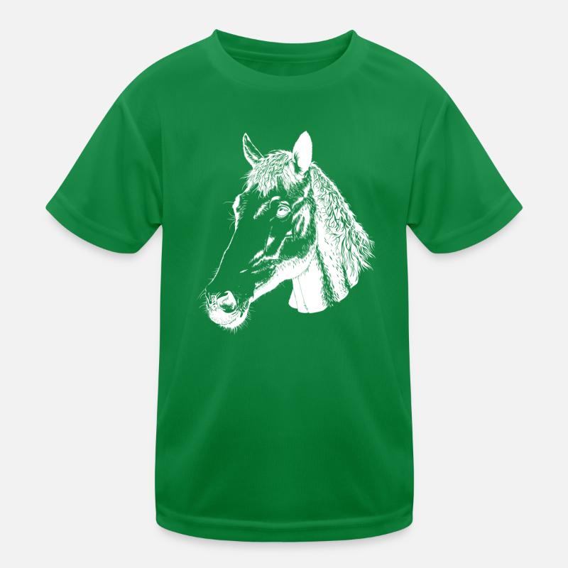 Horse head Kids Functional T-Shirt