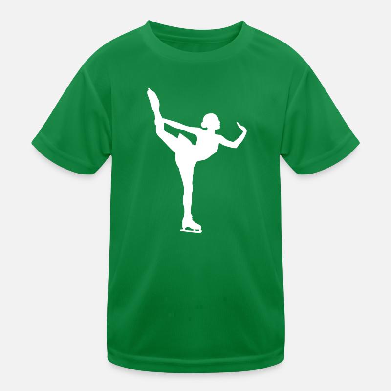 Ice skater Kids Functional T-Shirt