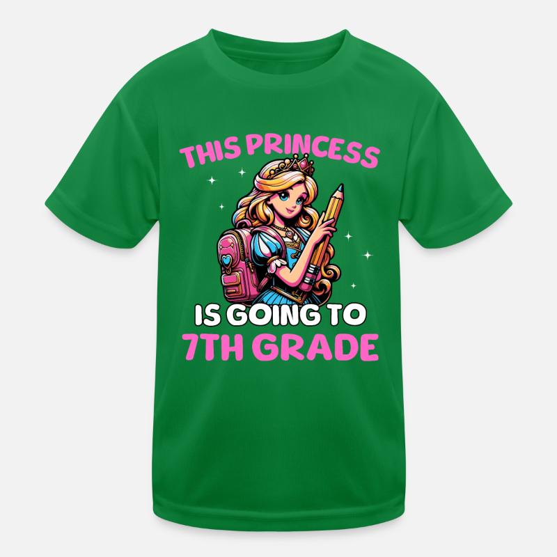 This Princess Is Going To 7th Grade Kinder Funktions-T-Shirt