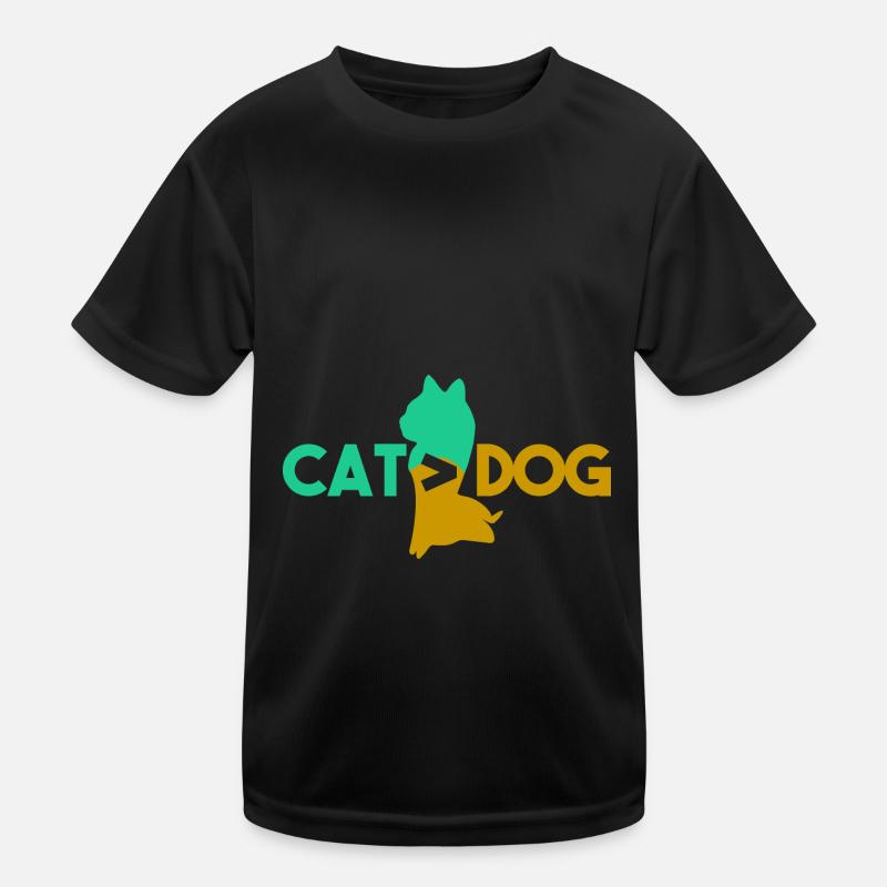 Katze > Hund Kinder Funktions-T-Shirt
