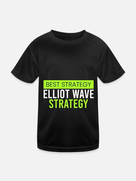 Stratégie Elliot Wave - T-shirt sport Enfant - noir - Devant