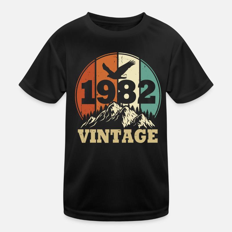 Vintage 1982 - Kids Functional T-Shirt - black