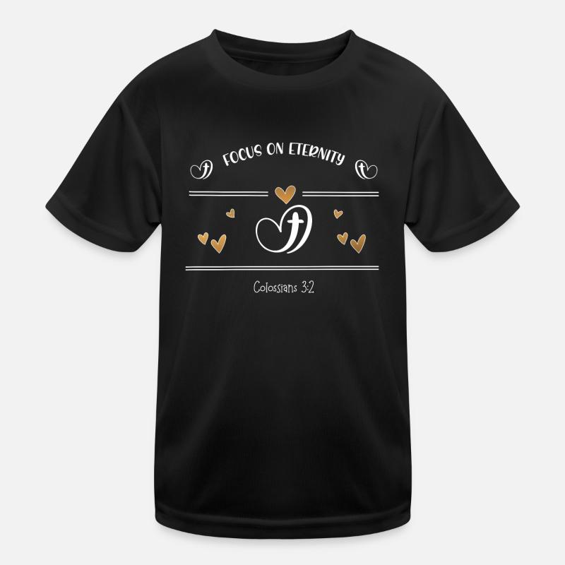 Christian Design Focus on eternity Kids Functional T-Shirt