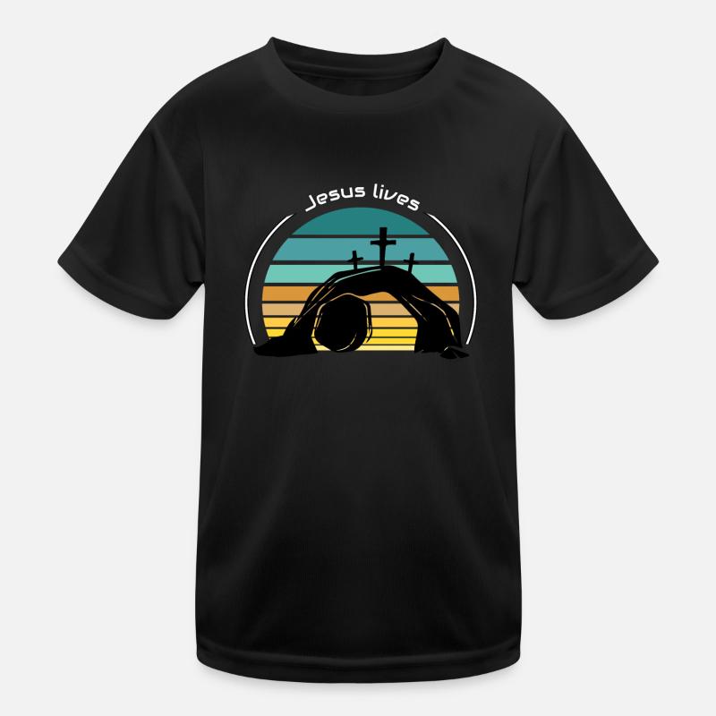 Jésus vit T-shirt sport Enfant