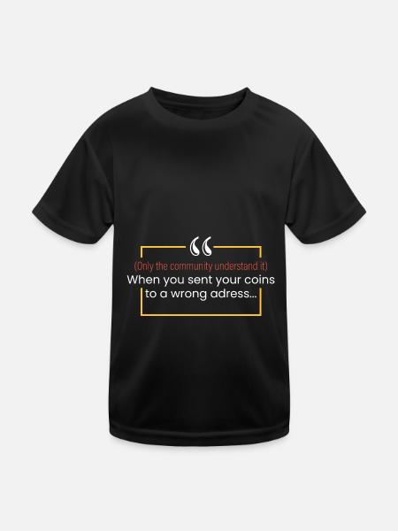 Pièces envoyées à une adresse incorrecte. - T-shirt sport Enfant - noir - Devant