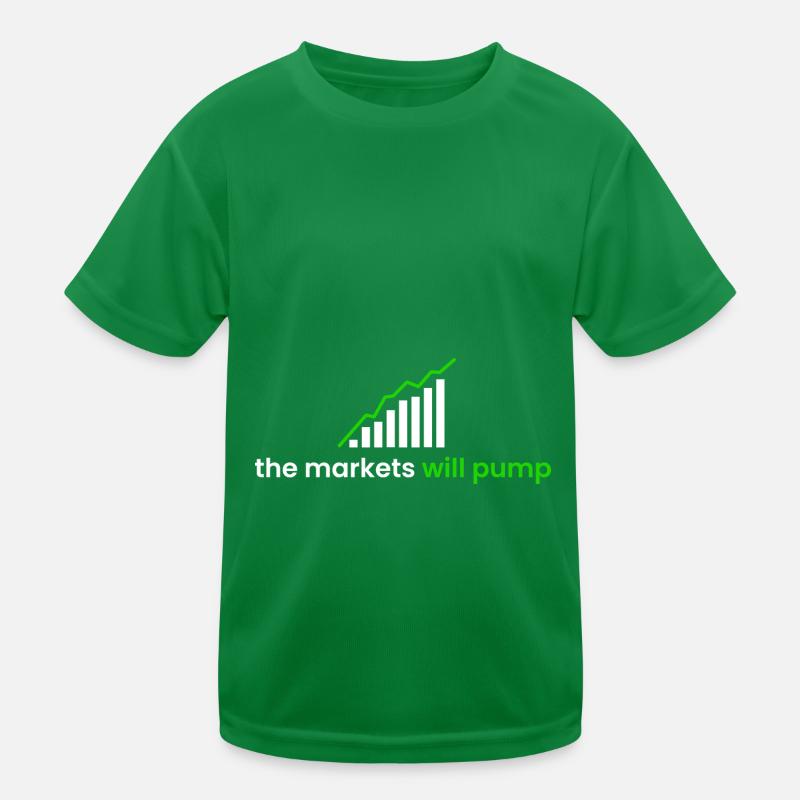 die Märkte werden pumpen Kinder Funktions-T-Shirt