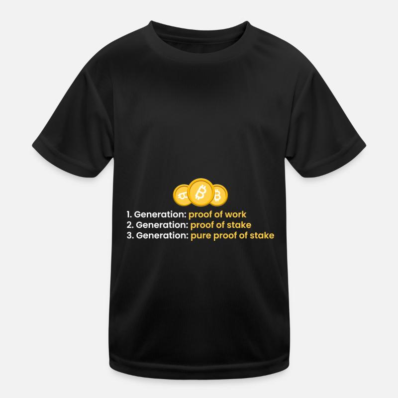 1. Generation: proof of work Kinder Funktions-T-Shirt
