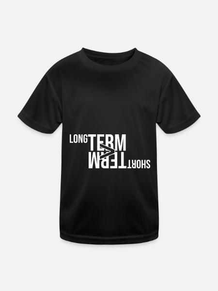 > à long terme - T-shirt sport Enfant - noir - Devant