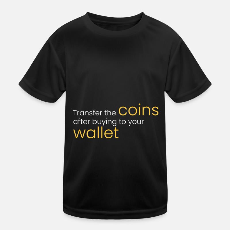 Transférez des pièces dans votre portefeuille T-shirt sport Enfant