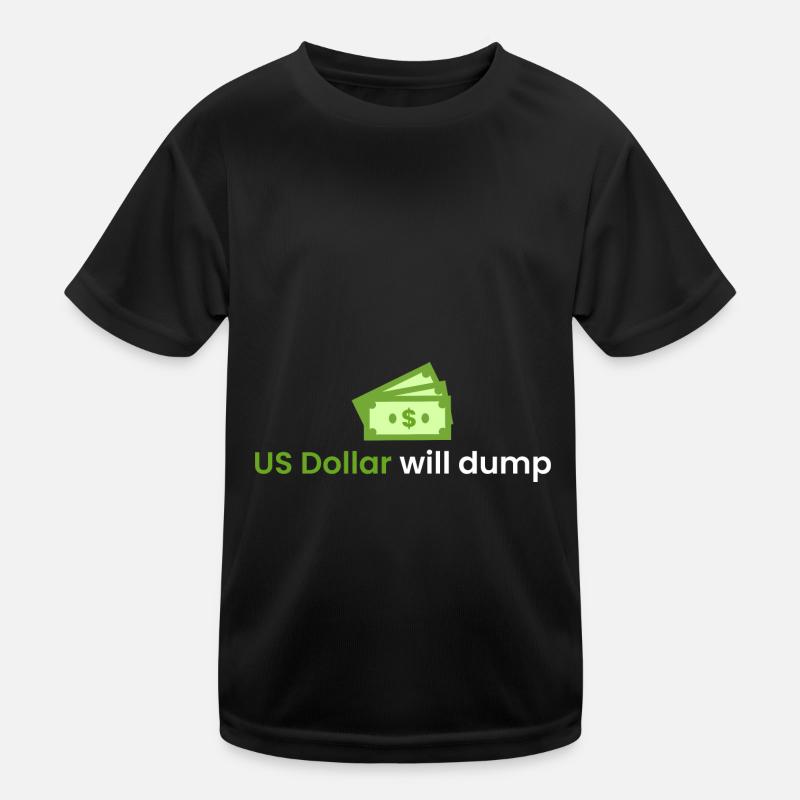 US Dollar wird einbrechen Kinder Funktions-T-Shirt