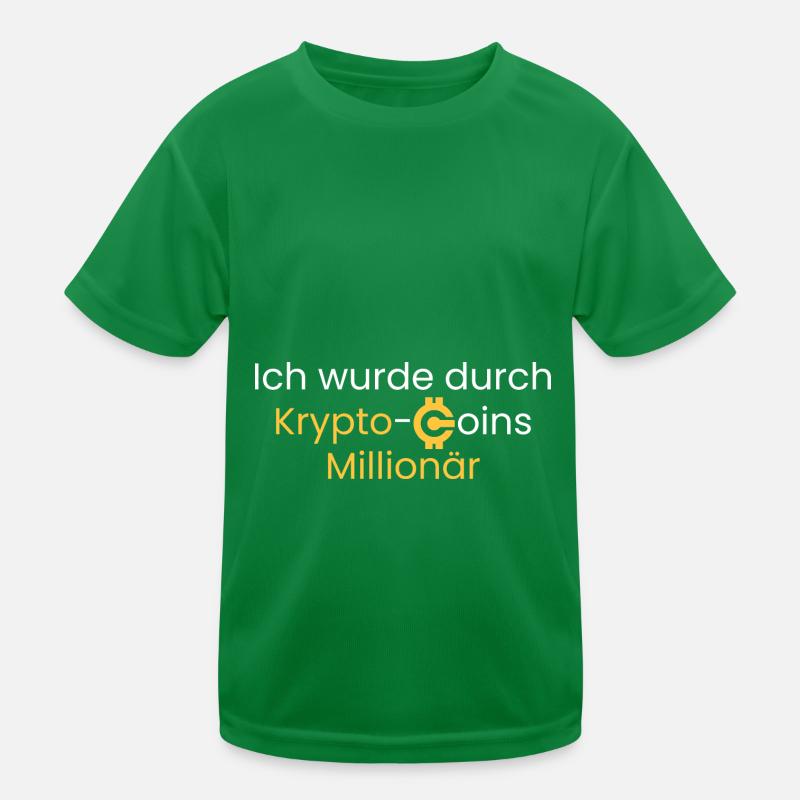 Through crypto-coins millionaire Kids Functional T-Shirt
