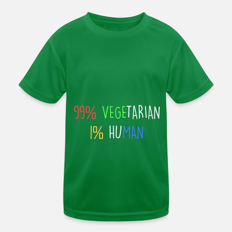 99% végétarien 1% humain T-shirt sport Enfant