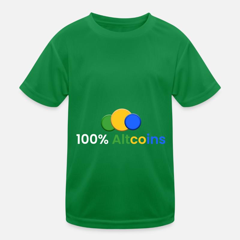 100% Altcoins Kinder Funktions-T-Shirt