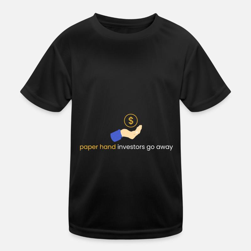 Papierhandanleger gehen weg Kinder Funktions-T-Shirt