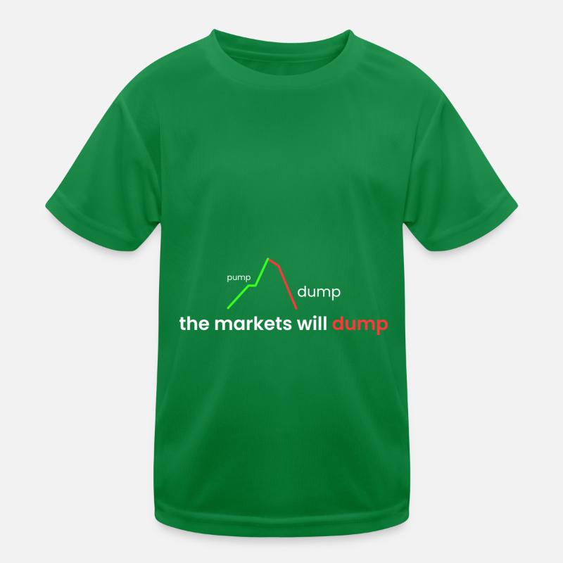 die Märkte werden einbrechen Kinder Funktions-T-Shirt