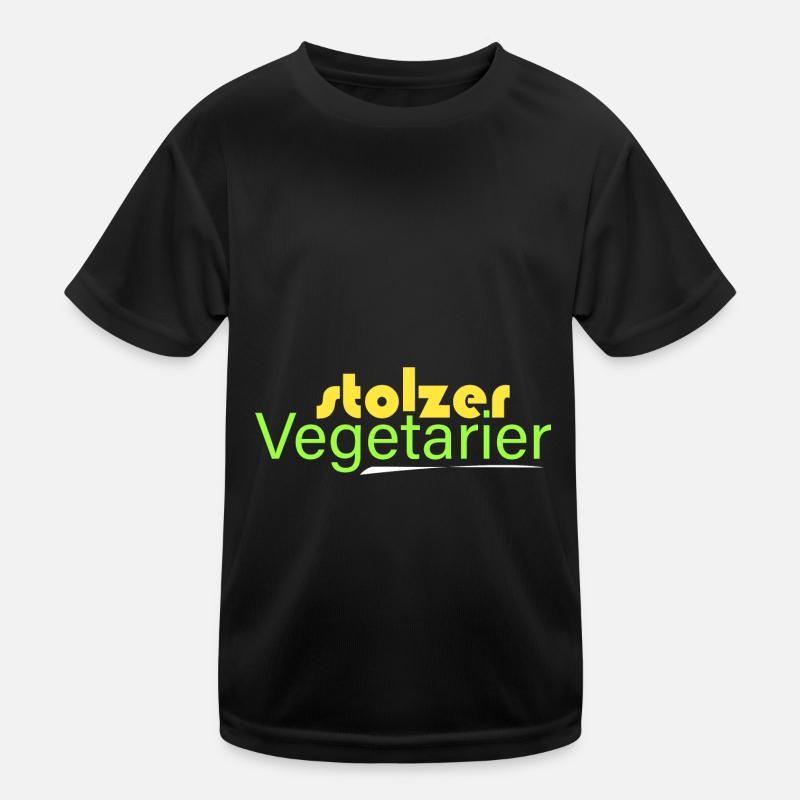 stolzer Vegetarier Kinder Funktions-T-Shirt