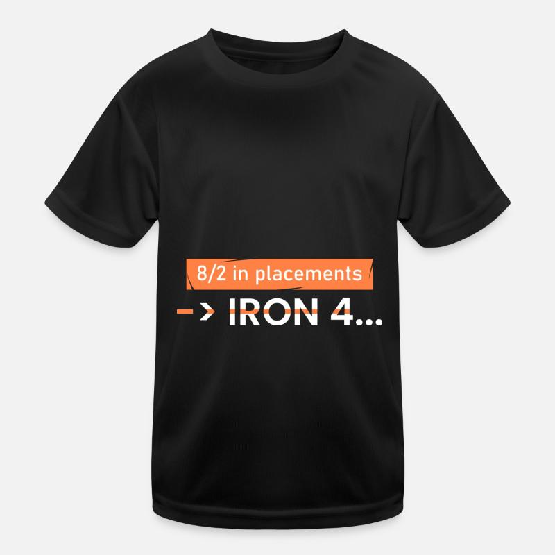 8/2 dans les placements -> IRON 4 T-shirt sport Enfant