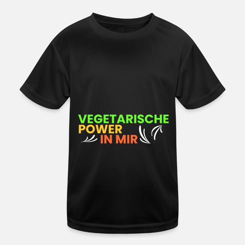 vegetarische Power in mir Kinder Funktions-T-Shirt