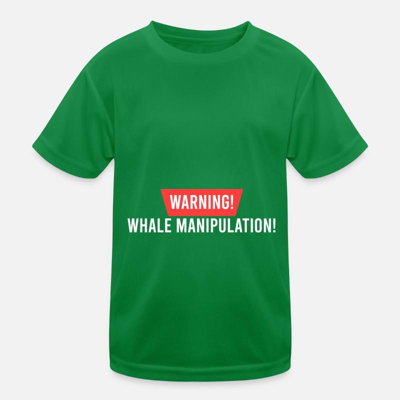 Manipulation von Walen! Kinder Funktions-T-Shirt