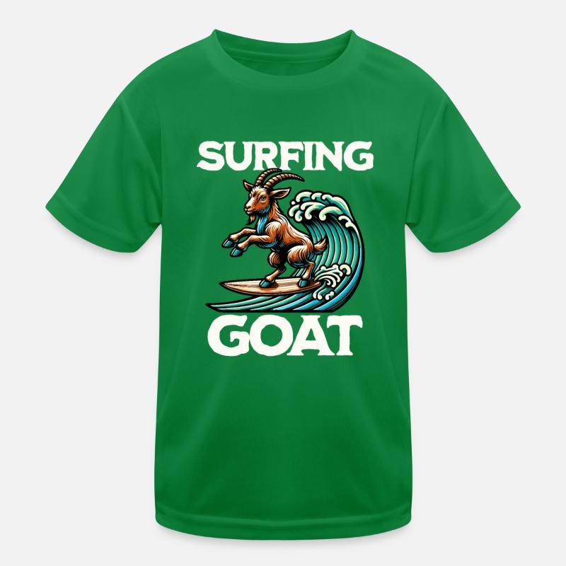 Surfing Goat Kinder Funktions-T-Shirt