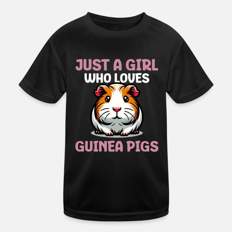 Juste un garçon qui aime les cochons d’Inde T-shirt sport Enfant