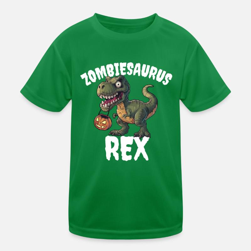 Zombiesaurus Rex Kinder Funktions-T-Shirt